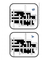 PAIRWORK - Indians and Cowboys. Crossword.