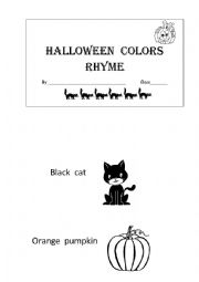 English Worksheet: halloween chant  3 pages 
