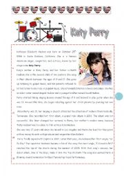 Katy Perry : reading comprehension