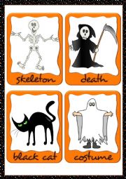 English Worksheet: Halloween flashcards (2)