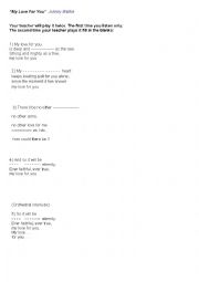 English Worksheet: Lyrics - 