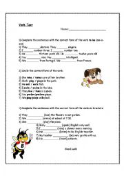 Verb test