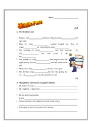 English Worksheet: Simple Past