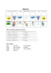 English Worksheet: Weather