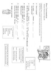 English Worksheet: Free Conversation Skill Builder