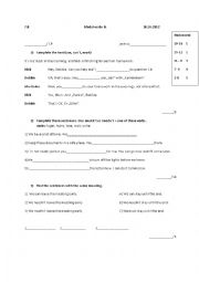 English Worksheet: Modal verbs test