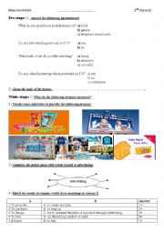 English Worksheet: Advertising 2nd Form 