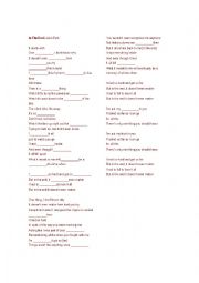 English Worksheet: Song activity - In the end - Linkin Park