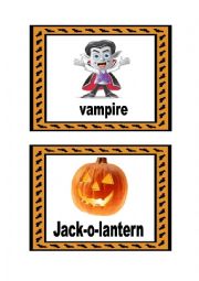 Halloween flashcards set 1