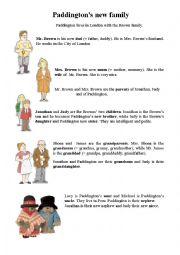 English Worksheet: Paddingtons family