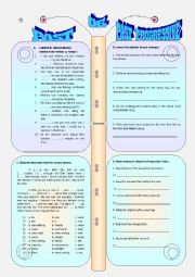 English Worksheet: past or past progressive