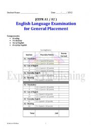 A1 A2 General Placement test