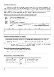 English Worksheet: 9th Form Worksheet 21