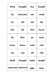 Memo irregular verbs