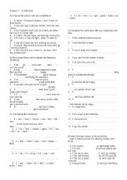 English Worksheet: CONDITIONAL EXERCSES