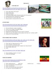 English Worksheet: Bob Marley