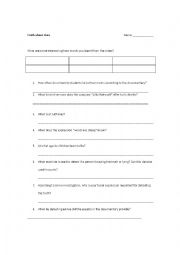 Truth about Liars Worksheet (to go with the documentary)
