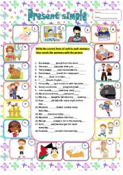 English Worksheet: Present Simple