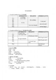 English Worksheet: to be, to have (got)