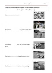 English Worksheet: Uncle Hedys farm