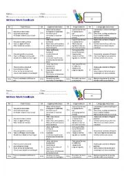English Worksheet: Do you find it difficult to assess written work?