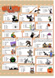 English Worksheet: Halloween Quiz