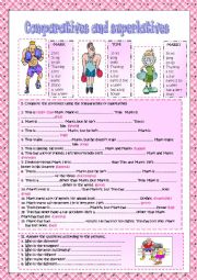 English Worksheet: Comparatives and superlatives