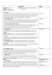 English Worksheet: Eclectic Method Lesson Plan