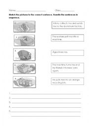English Worksheet: recycling a can 2