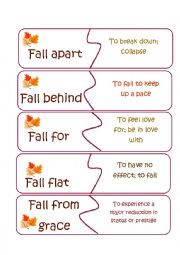 FALL phrasal verbs and expressions