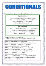 English Worksheet: Conditionals