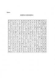 English Worksheet: MONTH WORDSEARCH