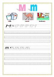 English Worksheet: Alphabet Mm
