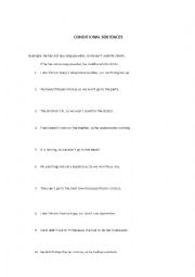 English Worksheet: Conditional Sentences