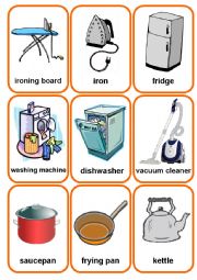 English Worksheet: KITCHEN flashcards 2