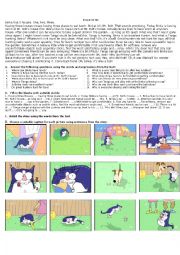 English Worksheet: Binka & the Ball