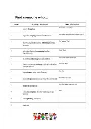 English Worksheet: Speaking - using Gerund and infinitive