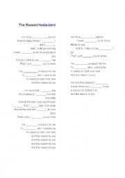 English Worksheet: Song with wish