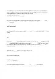 English Worksheet:  harry potter