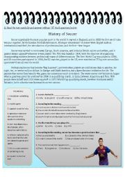 English Worksheet: History of Soccer