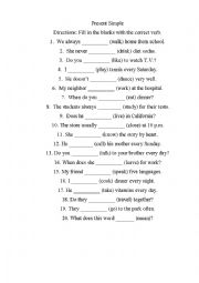 English Worksheet: Past simple