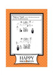 English Worksheet: Trick or Treat