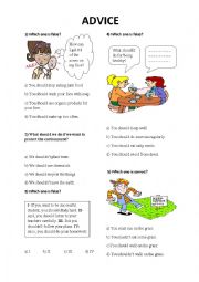 English Worksheet: should/shouldnt