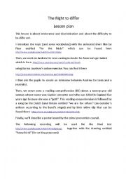 English Worksheet: The Right To Differ