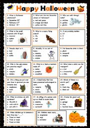 English Worksheet: Happy Halloween