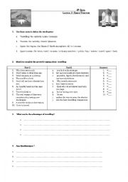English Worksheet: 4th lesson 2 , Space tourism