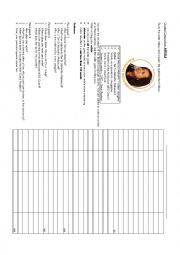 English Worksheet: Article-Famous Person