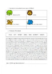 English Worksheet: Zoo