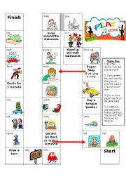 Base Form Verb Board Game