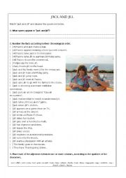 English Worksheet: Jack and Jill